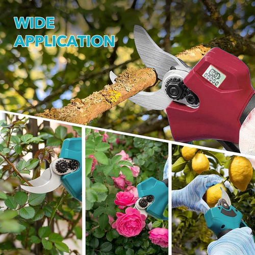 Danoz ToolSmart - 30mm Electric Pruning Shears with 2 Batteries, Cordless Brushless Secateur For Makita 18V Battery