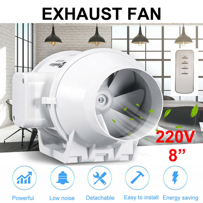 Transform your hydroponic setup with the Danoz Direct 8" Inch Extractor Fan+ Remote Duct.