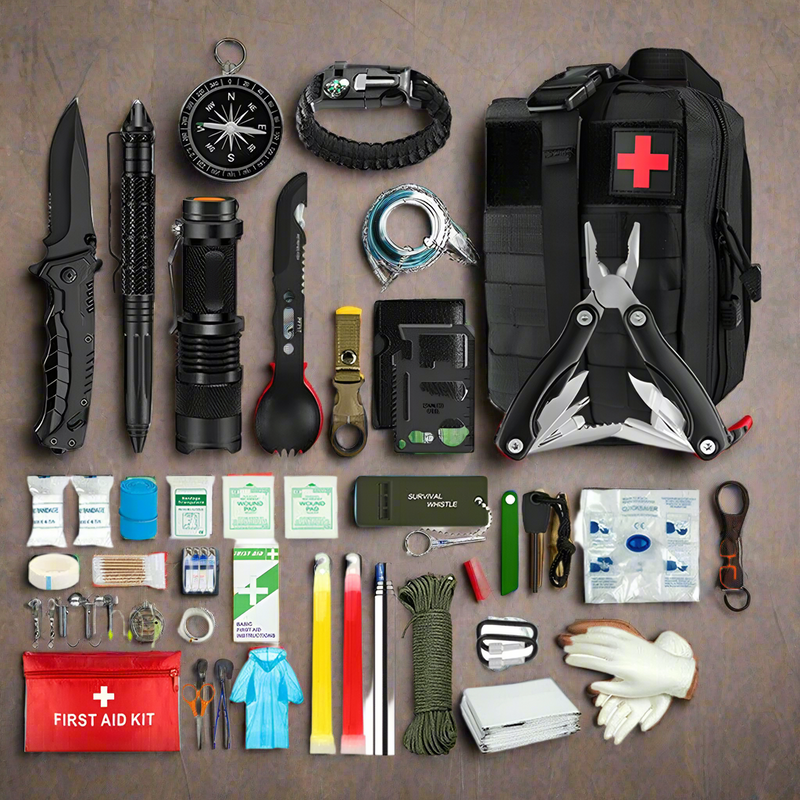 Danoz Direct - Tactical Emergency Survival Kit Outdoor Sports Hiking Camping SOS Tool Equipment