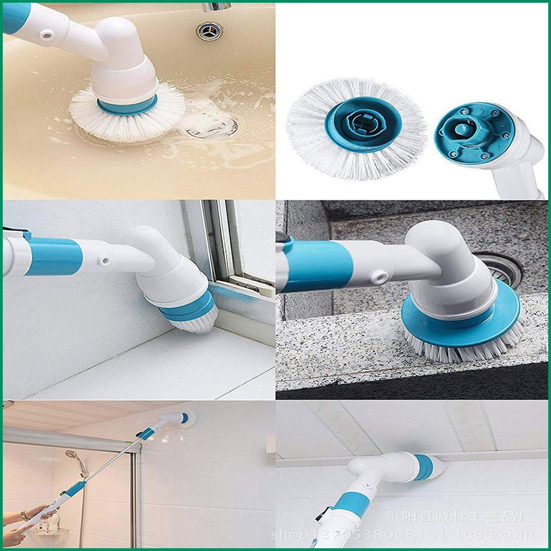 Danoz TurboScrub - Experience effortless cleaning with this advanced USB rechargeable cordless spin scrubber. Engineered with powerful turbo-spin technology