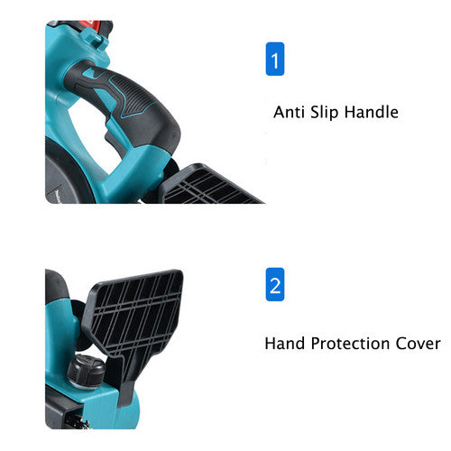 Danoz ToolSmart 12" Brushless Cordless Electric Chainsaw 🪥 | 2 Batteries & 2 Chains Included | 8000RPM | Tool-Free Chain Tension | Makita 18V Compatible | Lightweight & Ergonomic!
