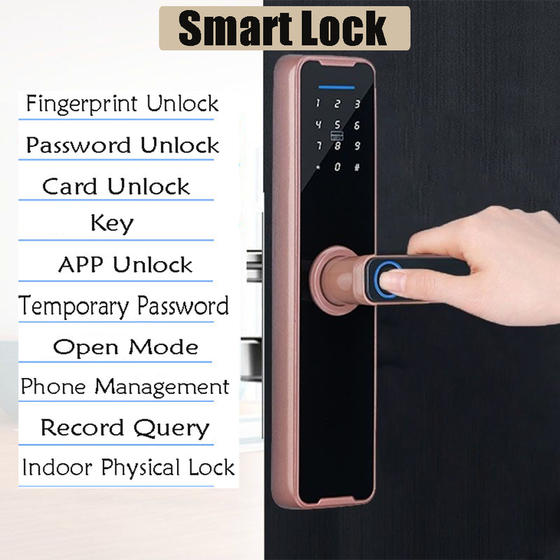 Secure your home doors with the smart way with Danoz SmartLock, with five flexible entry options - fingerprint, password, key card, app, or mechanical key.