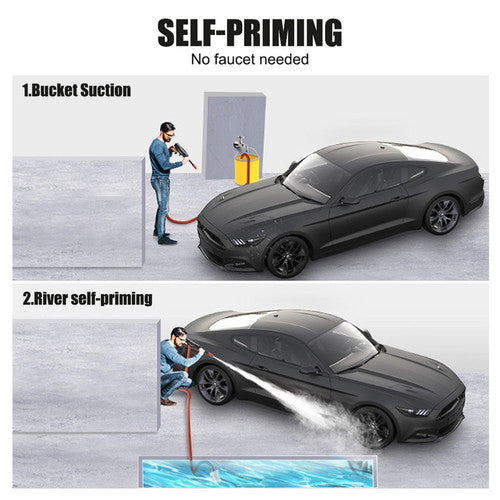💧 Danoz WashSmart | Cordless Electric Pressure Washer | 30 Bar | 10000mAh | 2x Battery | 5m Hose | Foam Kettle | Self-Priming | Cars, Bikes & More! Free Postage!