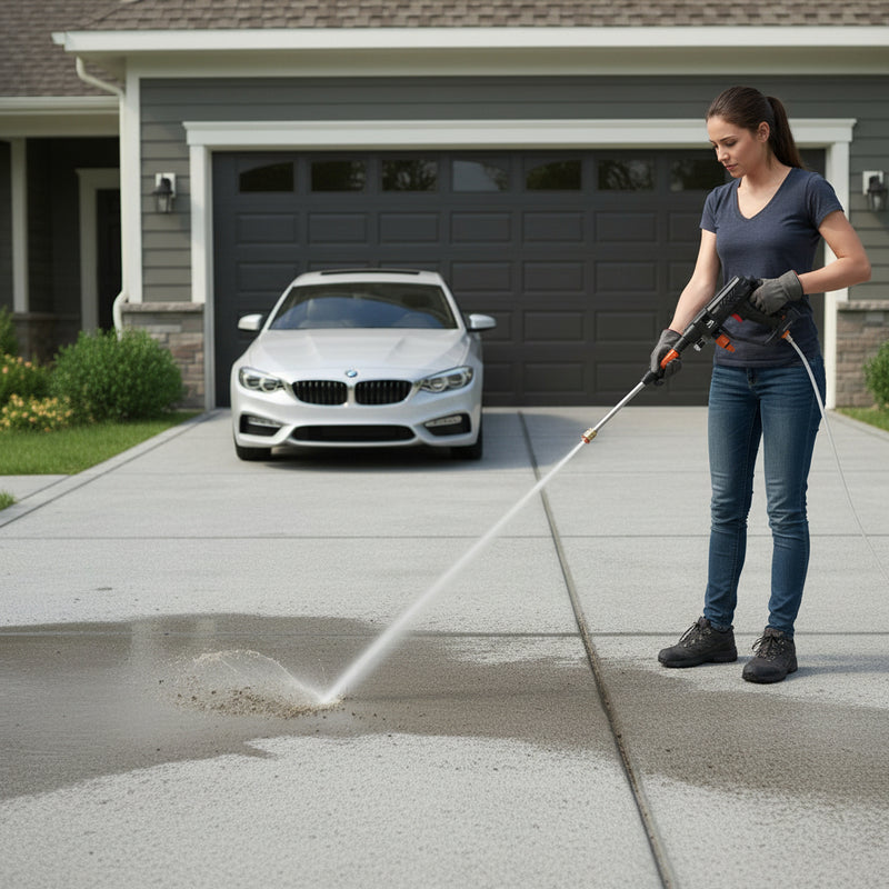 Ultimate convenience and power with Danoz Direct Jet WaterBlast - 88V Cordless Electric High Pressure Washer! Incl. 2 Batteries.