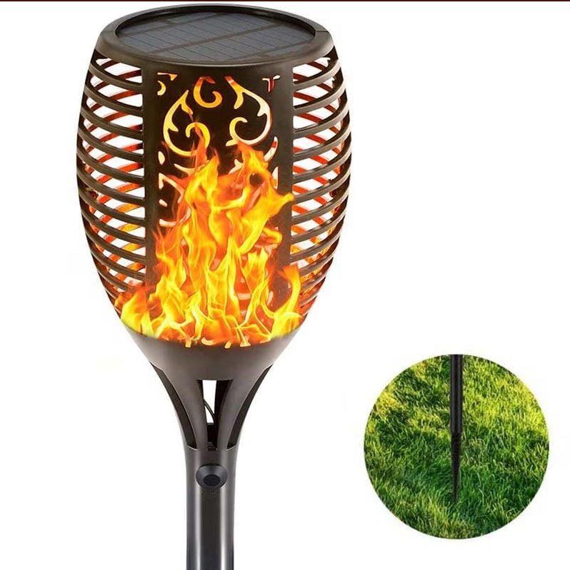 Danoz Direct - Solar Outdoor Lights Decorative Torch Light Garden Path Decoration LED Camping Ornaments