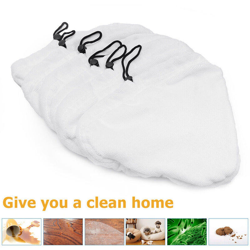 6 x Replacement  Pads for Steam Mops, Reusable Washable Cloths Microfiber
