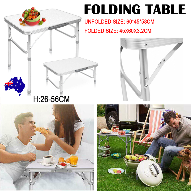 Danoz Camping - Outdoor Camping Folding Table Picnic Foldable Tables Aluminium Portable BBQ Desk