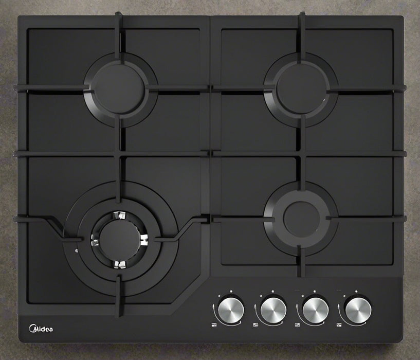 Danoz Appliances - Gas Glass Cooktop 60cm Black