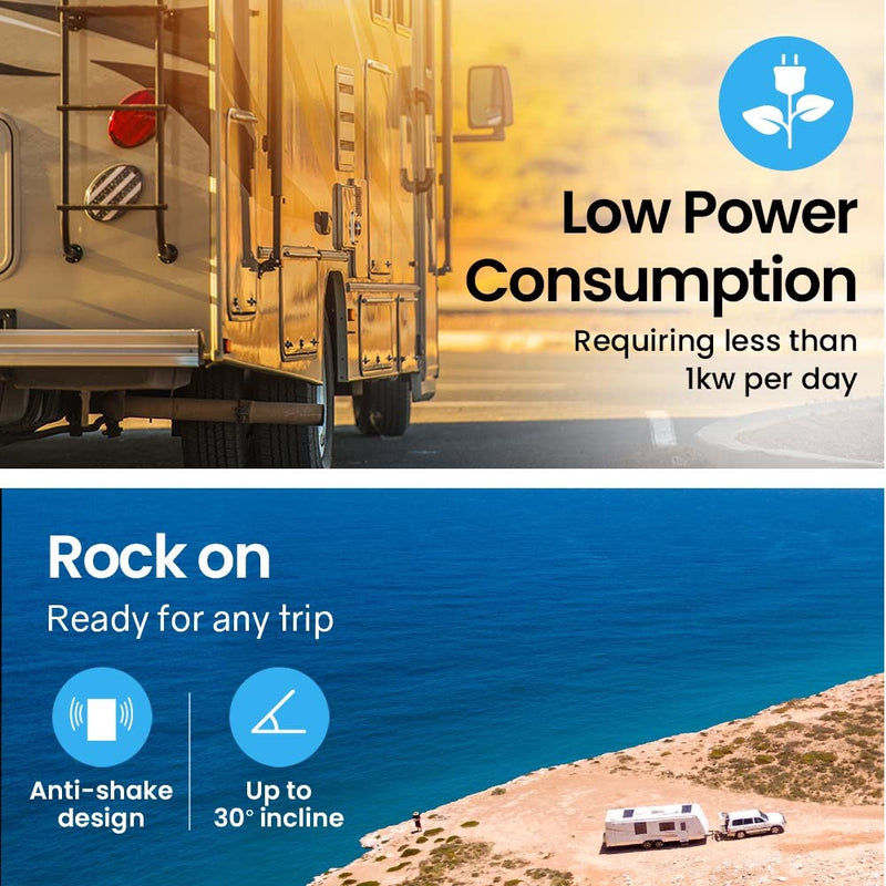 Danoz Direct - GECKO 95L Portable Upright Fridge Freezer Camping Caravans Bar Fridges Refrigerator 12V/24V/240V