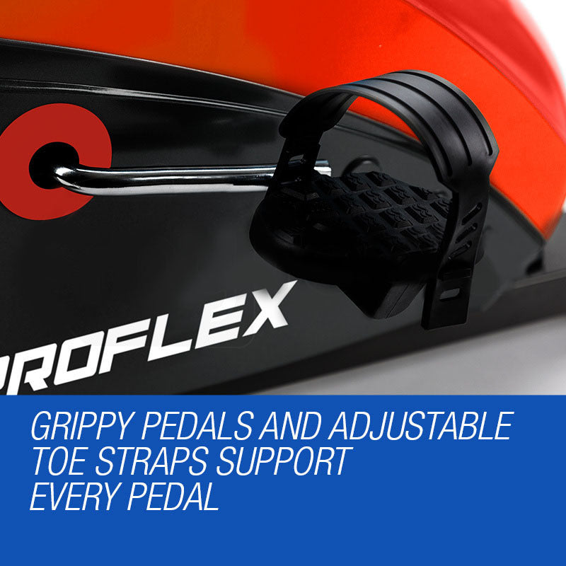 Danoz Direct - Proflex Magnetic Recumbent Exercise Bike Fitness Cycle Trainer with LCD Display