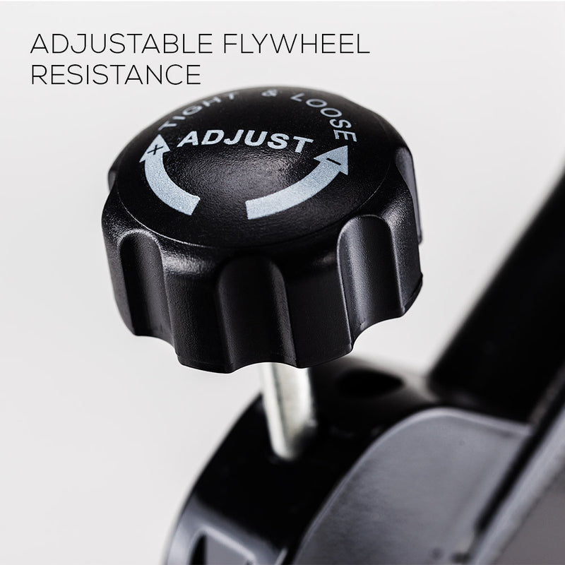 Danoz Direct - PROFLEX Spin Bike Flywheel Commercial Gym Exercise Home Fitness Grey