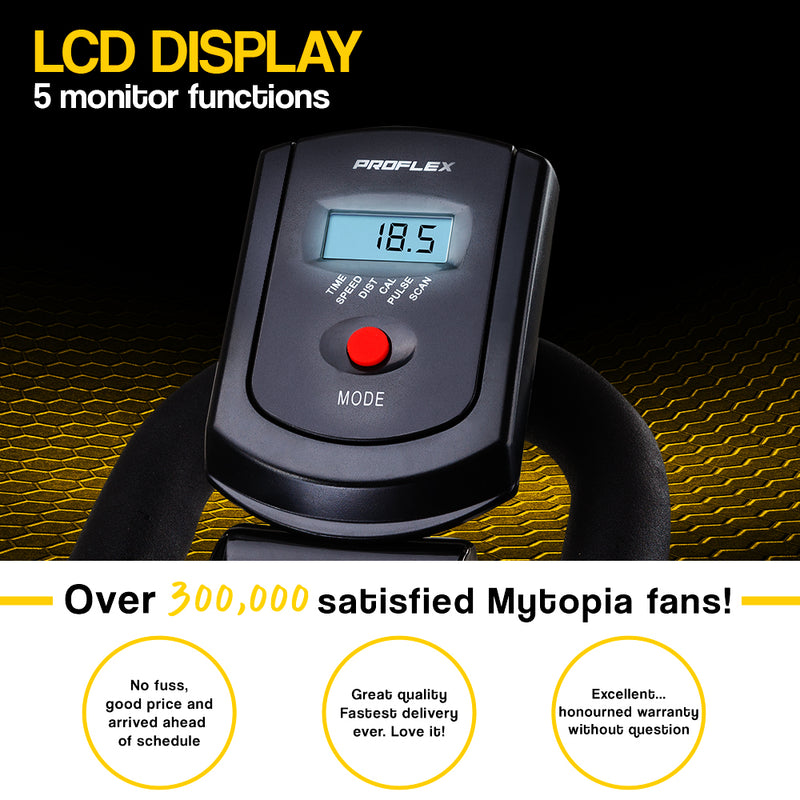 Danoz Direct - PROFLEX Commercial Spin Bike Flywheel Exercise Fitness Home Gym Yellow