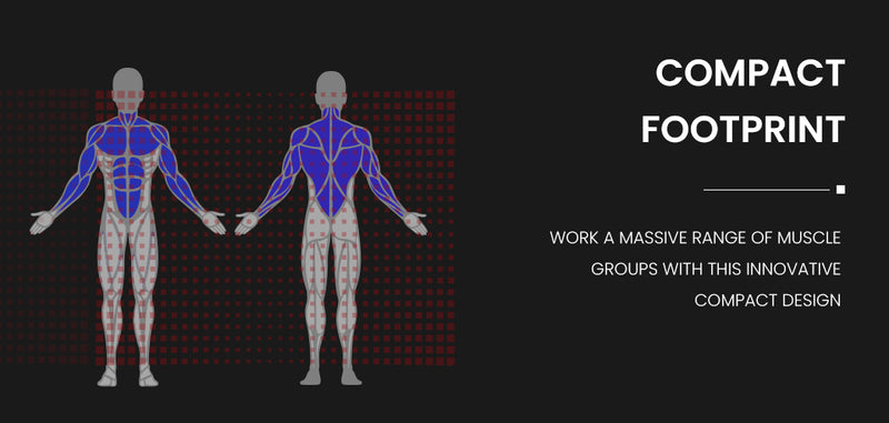 Danoz Direct - PROFLEX Weight Bench Workout Gym Press Adjustable Lifting Fitness Folding Bands