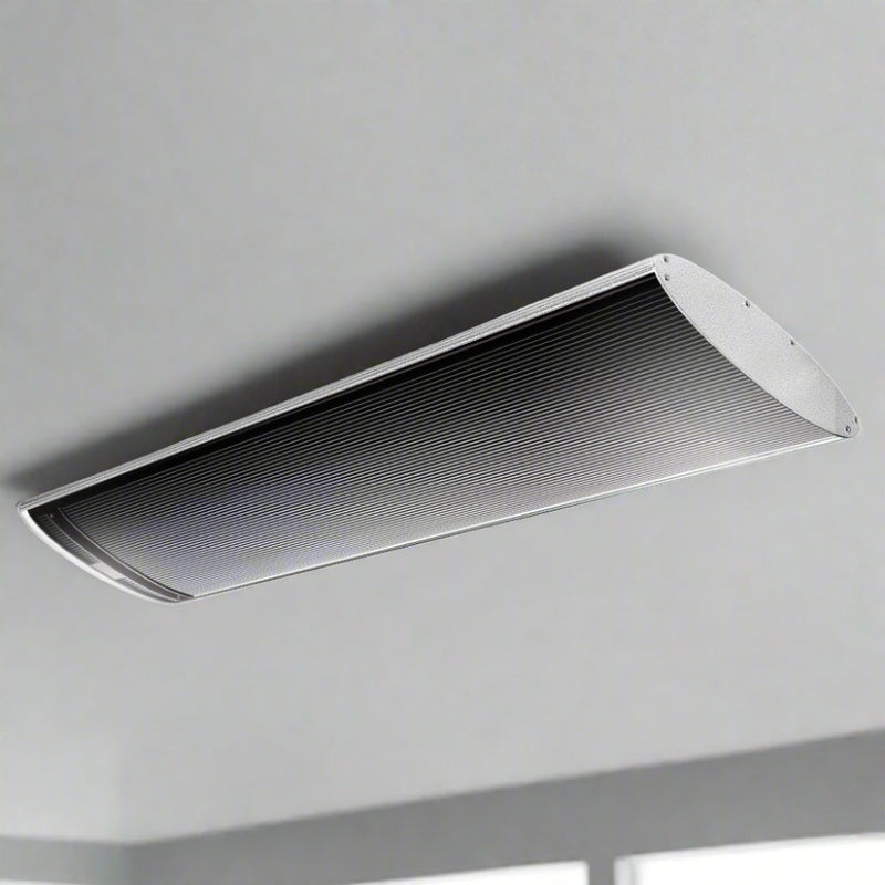 Danoz Direct - The ultimate in outdoor heating with BIO Outdoor Strip Radiant Heater! This powerful 2000W heater can be mounted on the ceiling or wall
