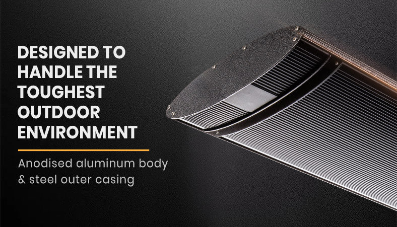 Indulge in luxurious outdoor gatherings with the sleek and efficient Danoz Direct BIO Outdoor Strip Radiant Heater 2400W