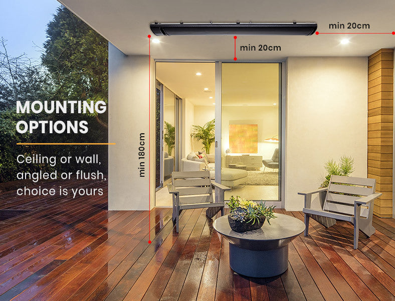 Indulge in luxurious outdoor gatherings with the sleek and efficient Danoz Direct BIO Outdoor Strip Radiant Heater 2400W