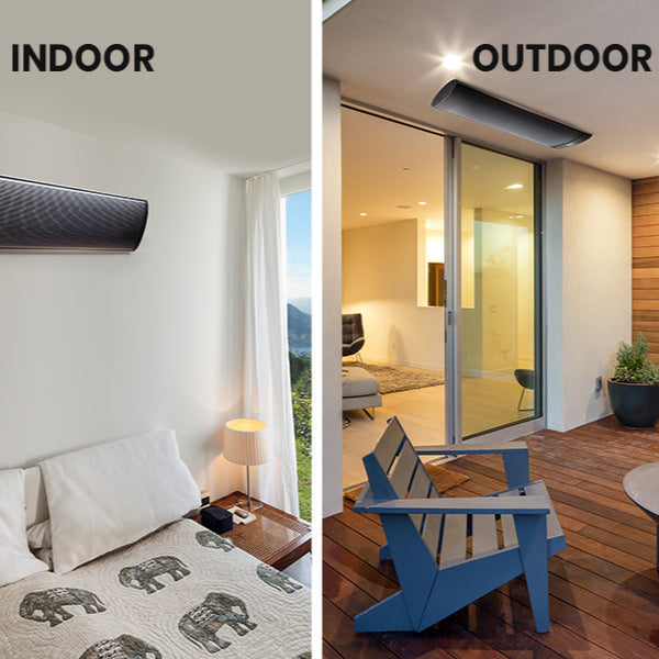 Elevate your outdoor spaces with Danoz Direct's 2 x BIO Outdoor Strip Radiant Heater. Powerful 2400W