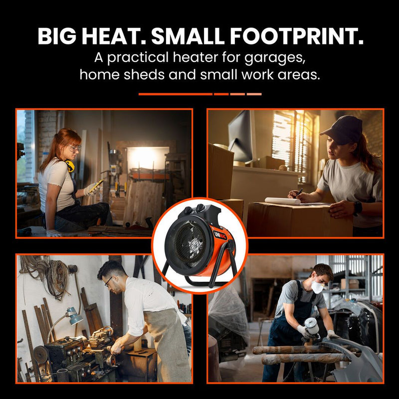 Danoz HeatingSmart - Unimac 2kW Industrial Fan Heater 🔥🏭 | Workshop & Garage Powerhouse