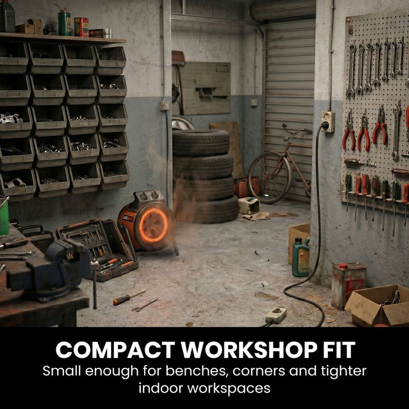 Danoz HeatingSmart - Unimac 2kW Industrial Fan Heater 🔥🏭 | Workshop & Garage Powerhouse