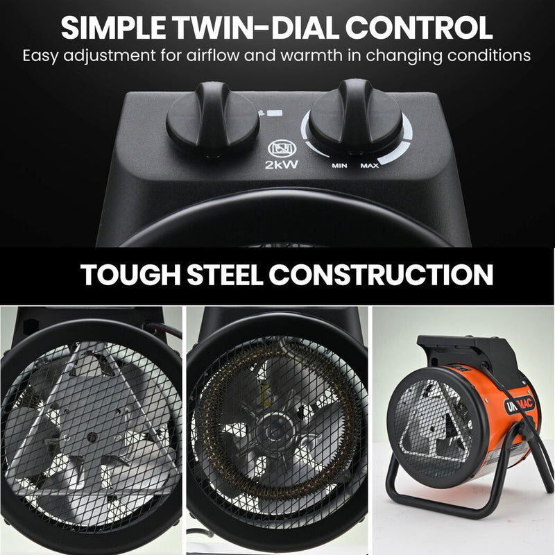 Danoz HeatingSmart - Unimac 2kW Industrial Fan Heater 🔥🏭 | Workshop & Garage Powerhouse