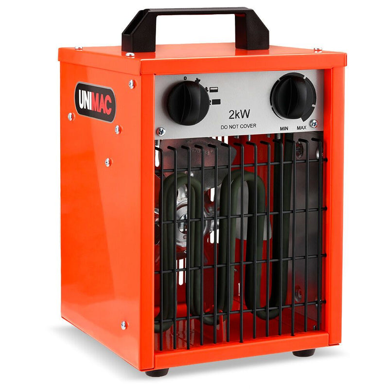 Danoz HeatingSmart 🔥 Unimac 2kW Industrial Fan Heater | Compact Box Design for Workshop & Garage