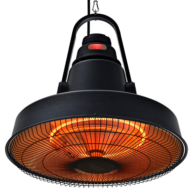 Danoz Direct - THERMOMATE 1500W Hanging Outdoor Electric Patio Heater, Radiant Carbon Fiber Element, with Remote Control