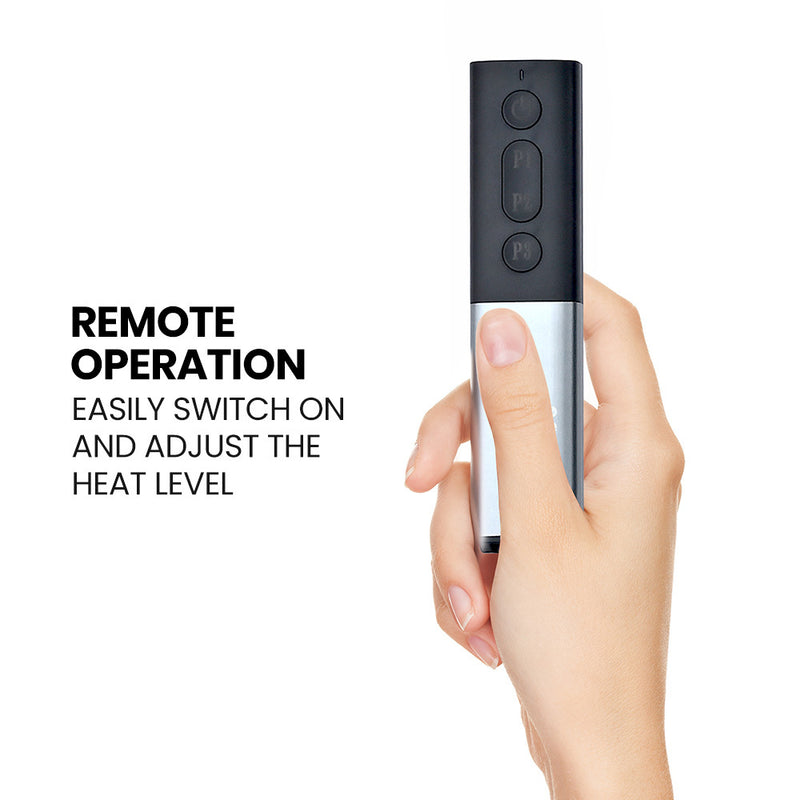 Danoz Direct - THERMOMATE 1500W Hanging Outdoor Electric Patio Heater, Radiant Carbon Fiber Element, with Remote Control