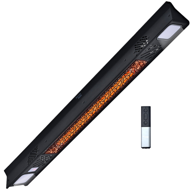 Experience efficient warmth outdoors with Danoz Direct THERMOMATE 2000W Electric Outdoor Strip Heater. Featuring a durable carbon fiber heating element