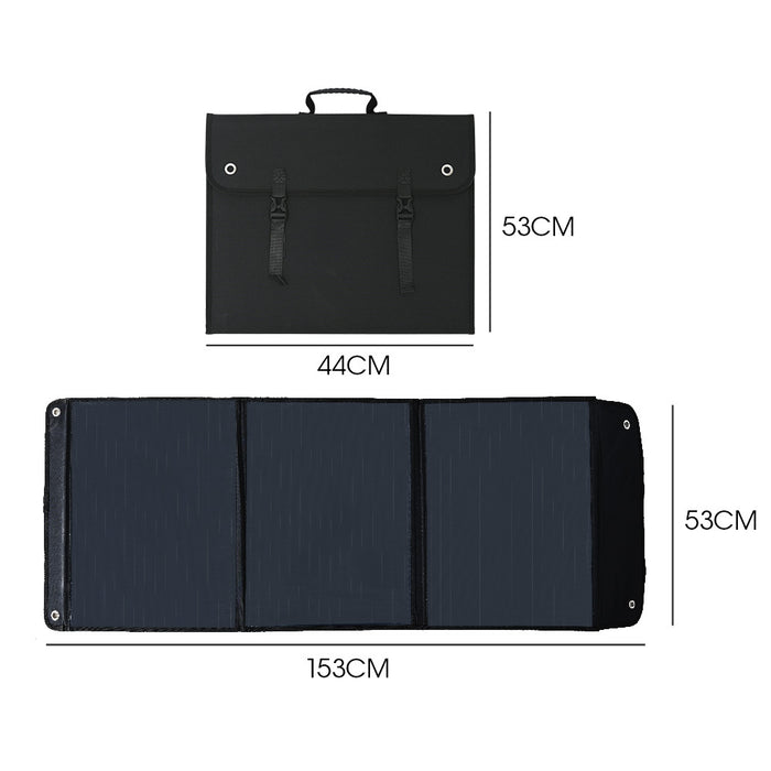 Danoz Camping ⛺ GENPOWER 100W Portable USB Folding Solar Panel for Camping