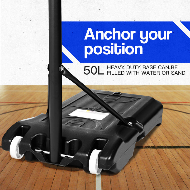 Danoz Direct - Dr. Dunk Adjustable Basketball Stand System Kids Hoop Portable Height Rim Ring