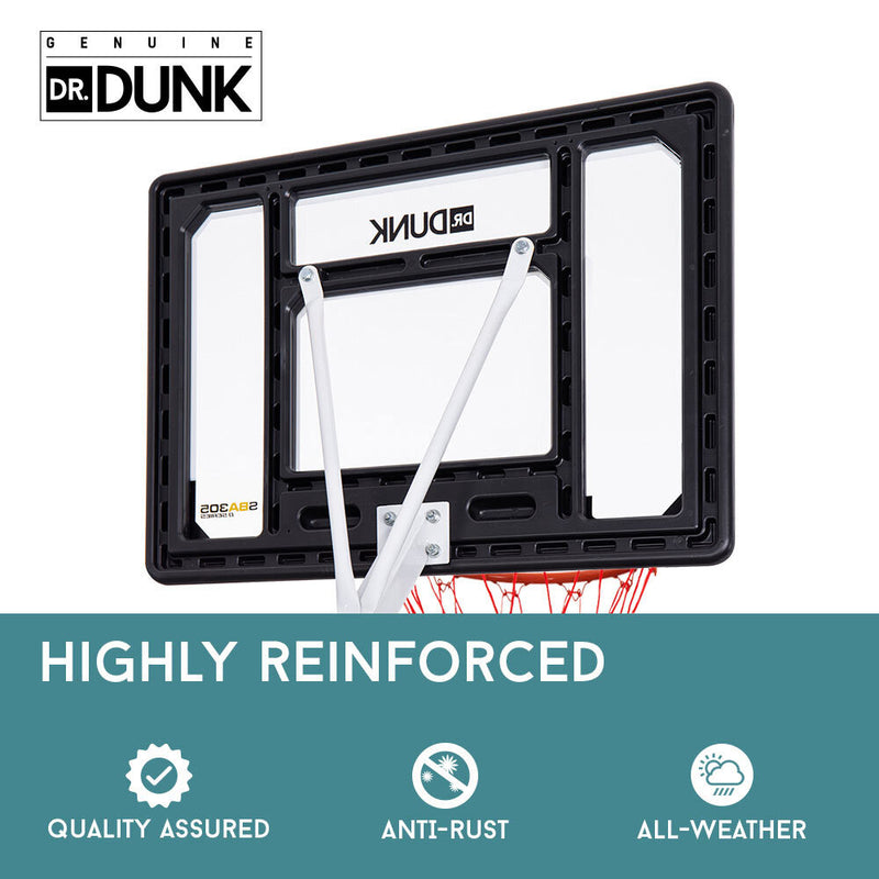 Danoz Direct - Dr. Dunk Portable Basketball Hoop Stand System Height Adjustable Net Ring Kids