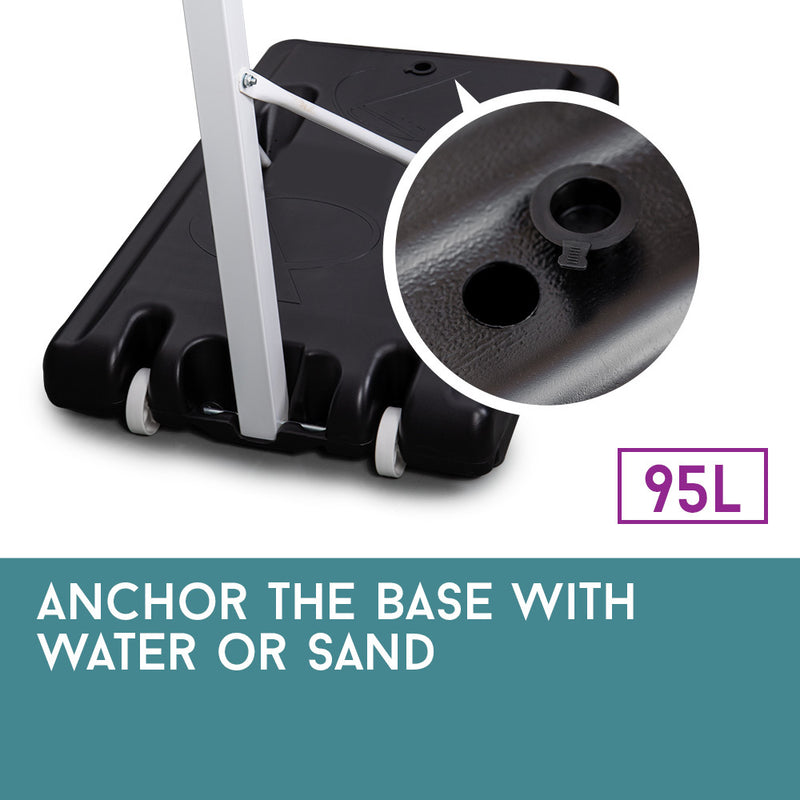 Danoz Direct - Dr. Dunk Portable Basketball Hoop Stand System Height Adjustable Net Ring Kids