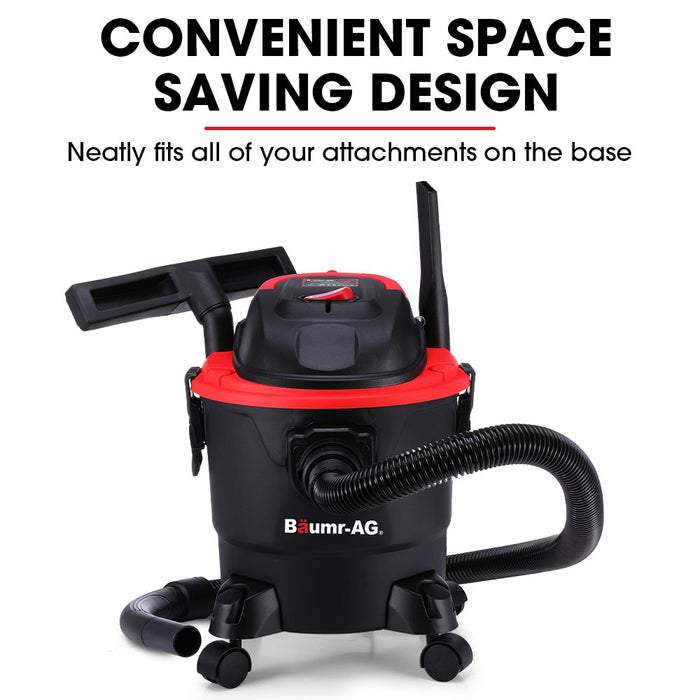 Easily clean up any mess with Danoz Direct - Baumr Wet and Dry Vacuum Cleaner! With 1200W power and a 15L capacity