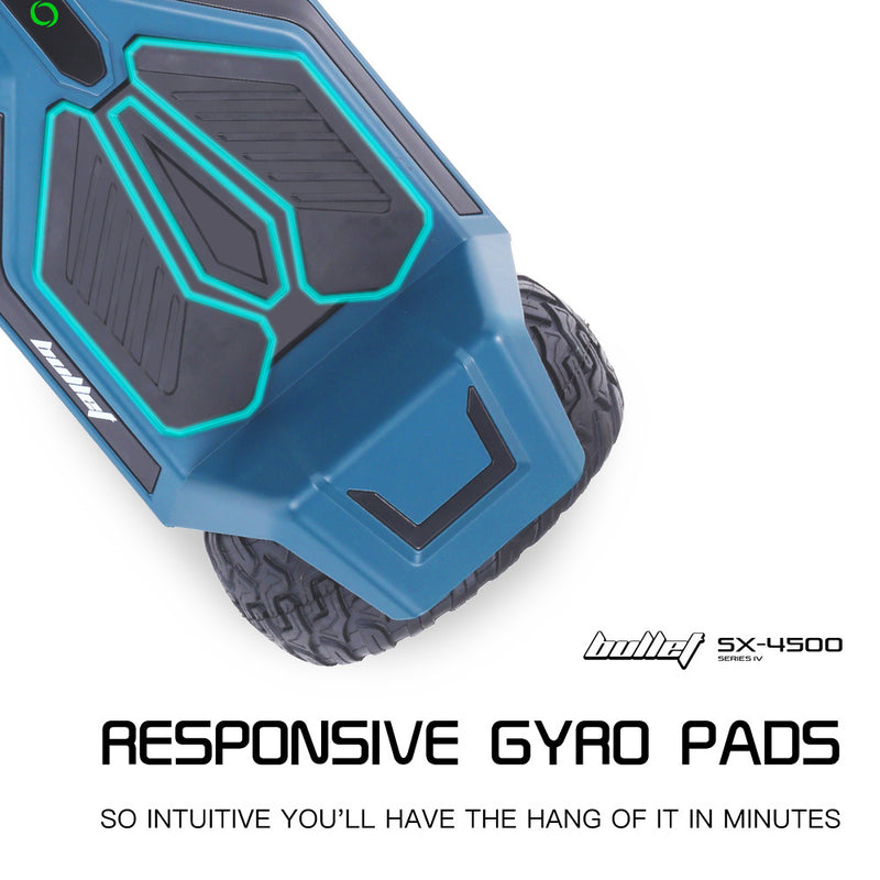 Danoz Direct - Bullet SX-4500 Hoverboard Scooter, 8.5" Wheels, 700W Brushless, Superior Self Balancing System, UL Certified, LED Lights, Carry Bag, Navy Blue