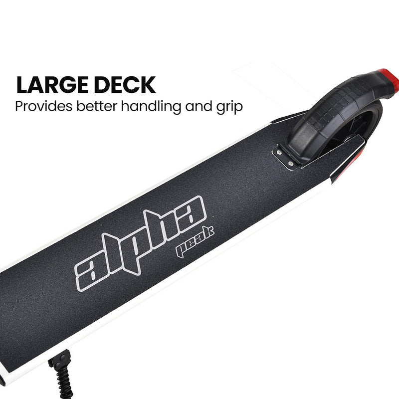 Danoz Outdoors - ALPHA Peak Electric Scooter 300W Power Up to 25km/h Adult Teens E-Scooter Easy Fold, White