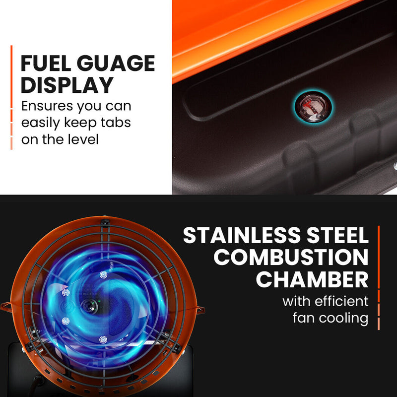 Danoz Direct - UNIMAC 50KW Portable Industrial Diesel Indirect Forced Air Space Heater