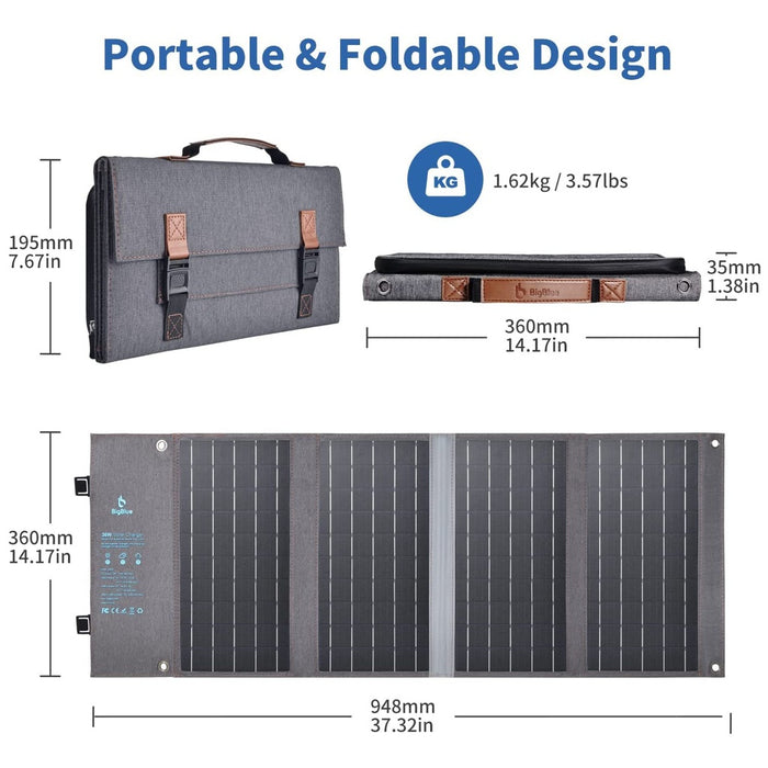 Danoz Direct - BigBlue Portable 36W Solar Panel Charger