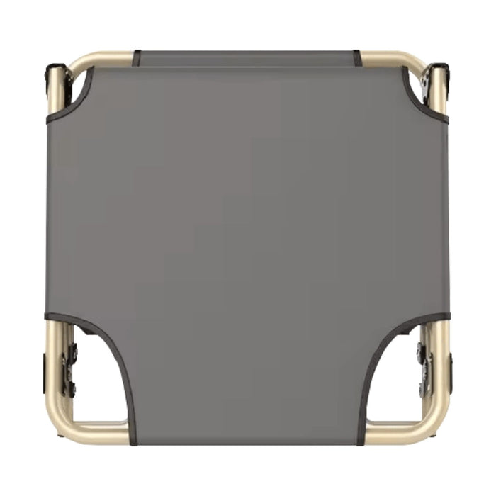 KILIROO Adjustable Portable Folding Bed with Mattress and Headrest (Grey) KR-FBM-100-KX