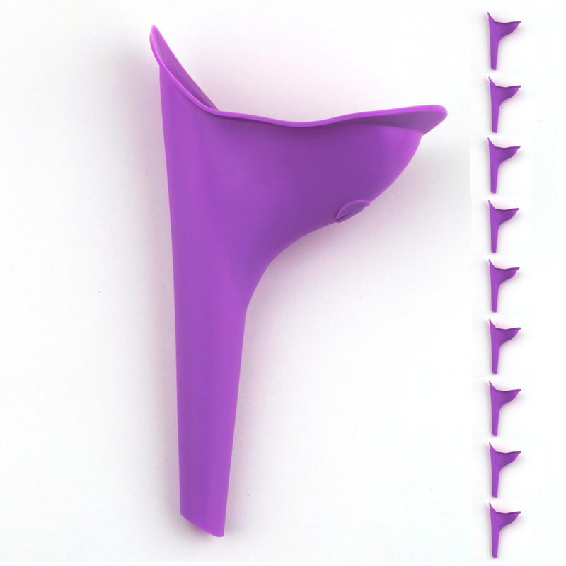 Danoz Direct - 10x Female Portable Urinal - Women Lady Pee and Stand For Travel Camping Outdoor