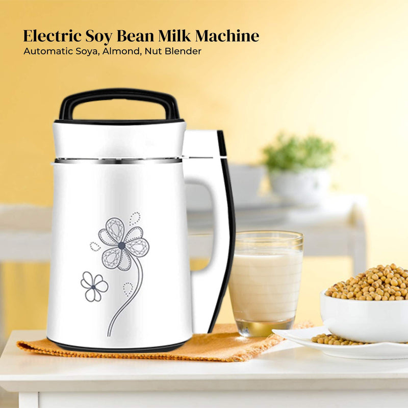 Danoz Direct - Electric Soy Bean Milk and Soup Maker Machine -Automatic Soya Almond Nut Blender