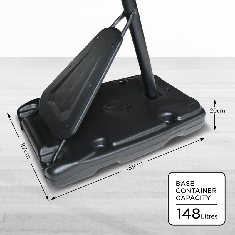 Danoz Sports - Kahuna Portable Basketball Hoop System 2.3 to 3.05m for Kids & Adults