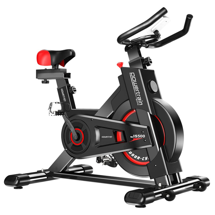 Danoz Fitness - Powertrain IS-500 Heavy-Duty Exercise Spin Bike Electroplated - Black - Incl. Delivery