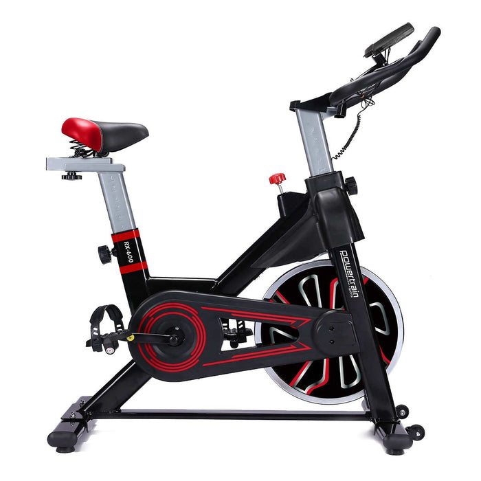 Danoz Fitness - Powertrain RX-600 Exercise Spin Bike Cardio Cycle - Red - Incl Delivery