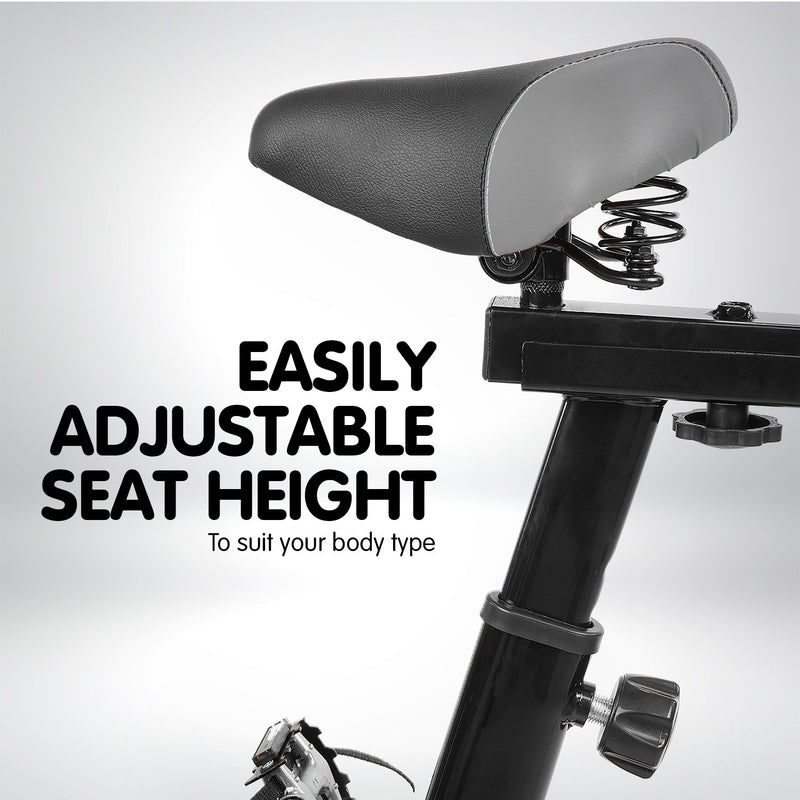 Danoz Direct - Powertrain Home Gym Flywheel Exercise Spin Bike - Blue