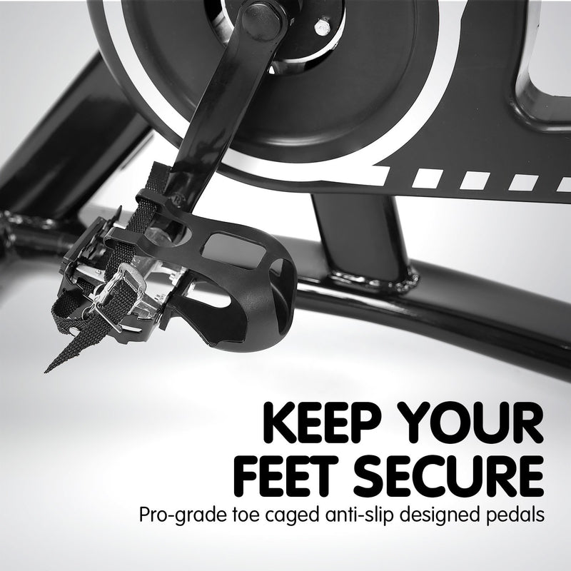 Danoz Direct - Powertrain Home Gym Flywheel Exercise Spin Bike - Blue