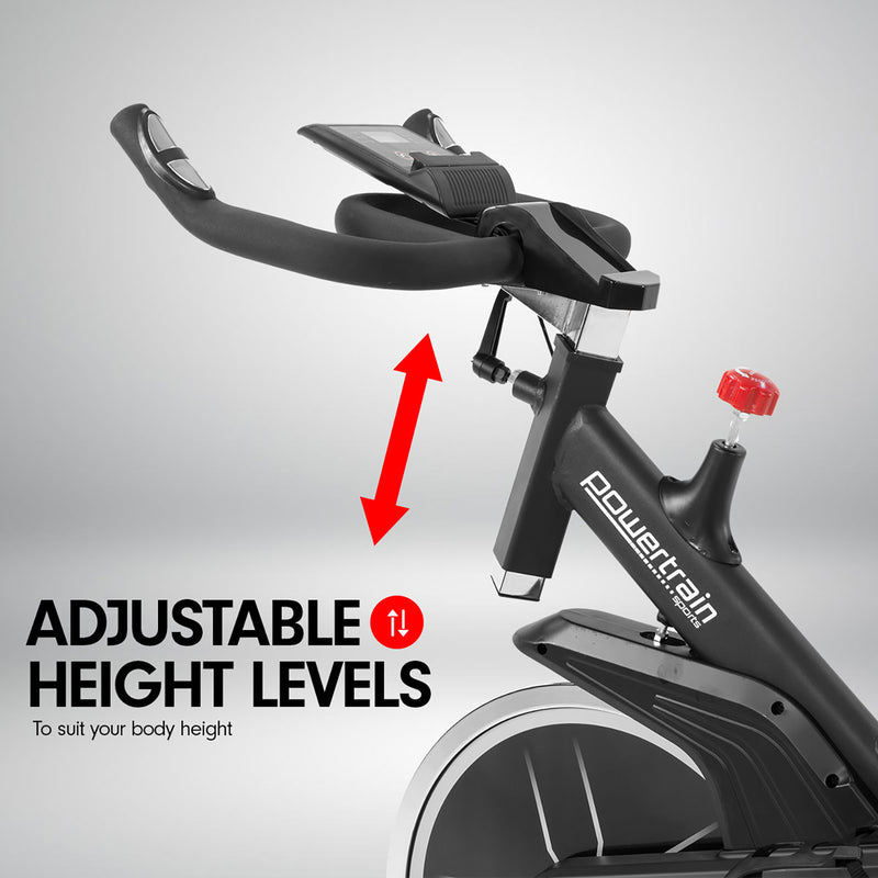 Danoz Fitness - Powertrain RX-200 Exercise Spin Bike Cardio Cycling - Black - Incl. Delivery