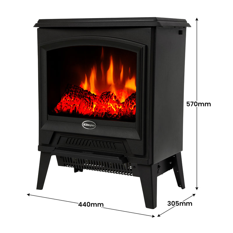 Danoz HeatingSmart - Dimplex 2kW Casper Optiflame Portable Electric Stove - Top Rated