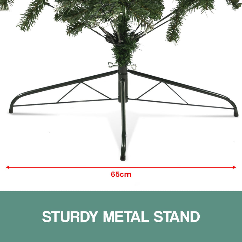 Danoz Xmas🎅 Christabelle 2.7m Pre Lit LED Christmas Tree Decor with Pine Cones Xmas Decorations