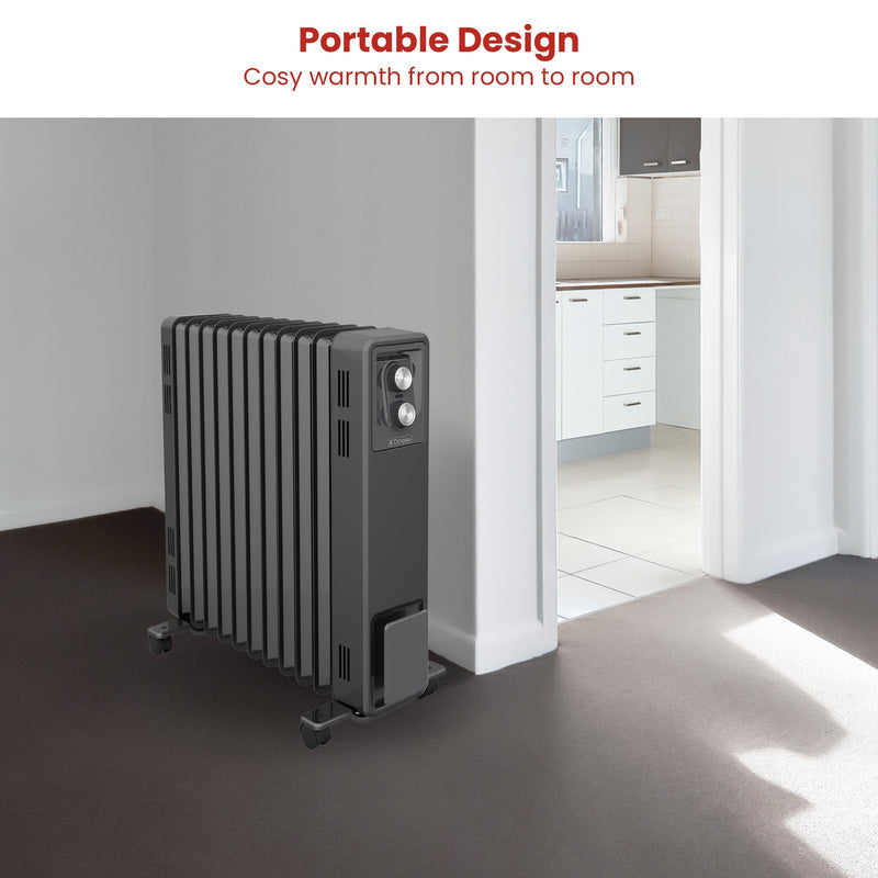 Danoz HeatingSmart - Dimplex Oil Free 2.4kW Column Heater w/ Thermostat in Black - Nice Deals!