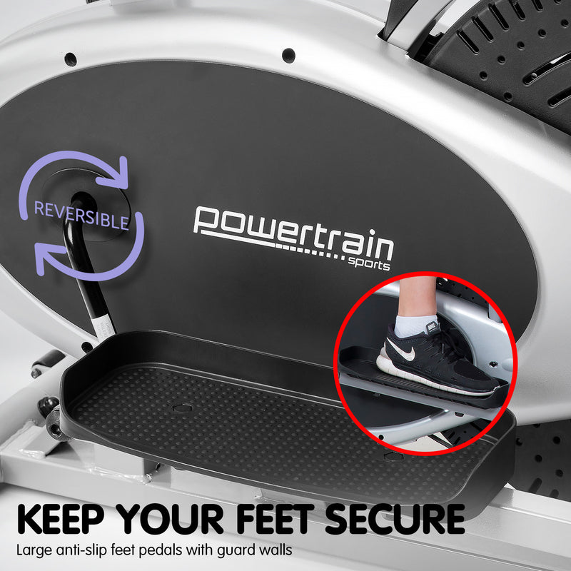 Danoz Fitness - Powertrain 5-in-1 Elliptical Cross Trainer Bike with Dumbbell Sets